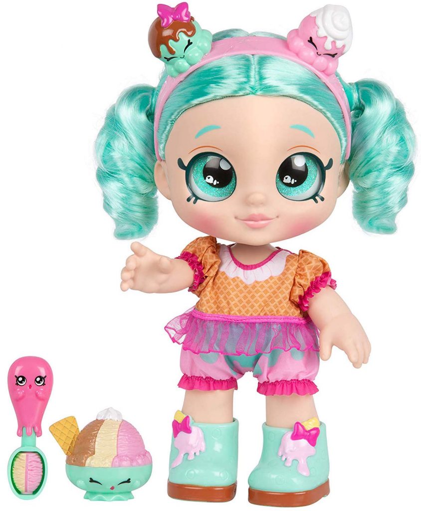 Peppa Mint, kindi kids, muñeca para niña, shopkins, muñecas que te acompañan al preescolar