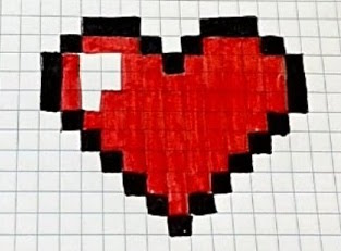 Dibujo pixel actividad para niñas pretty pixels corazon - BANDAI México