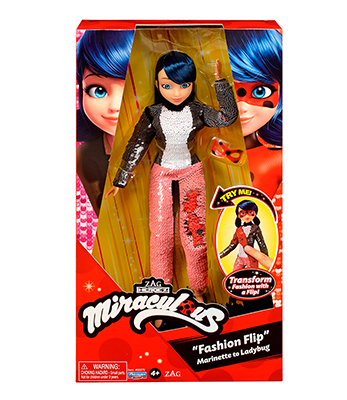 Miraculous Marinette Fashion Doll Transformación (Lentejuelas) 3 - BANDAI  México